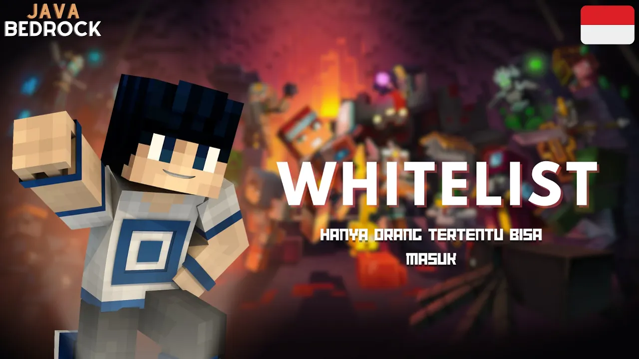Tutorial Mengaktifkan Whitelist di Server Minecraft Java Bedrock