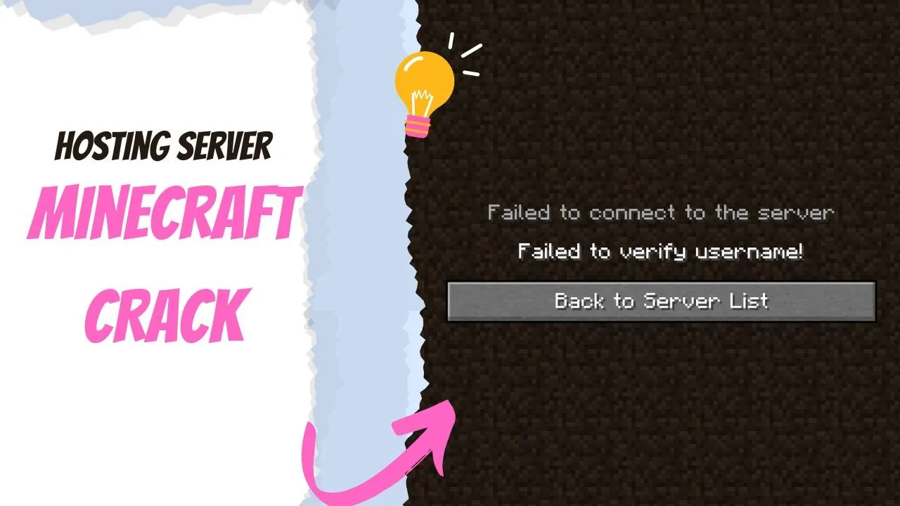 Cara Agar Minecraft Crack Bisa Masuk Server Hosting Mengatasi Failed to Verify Username