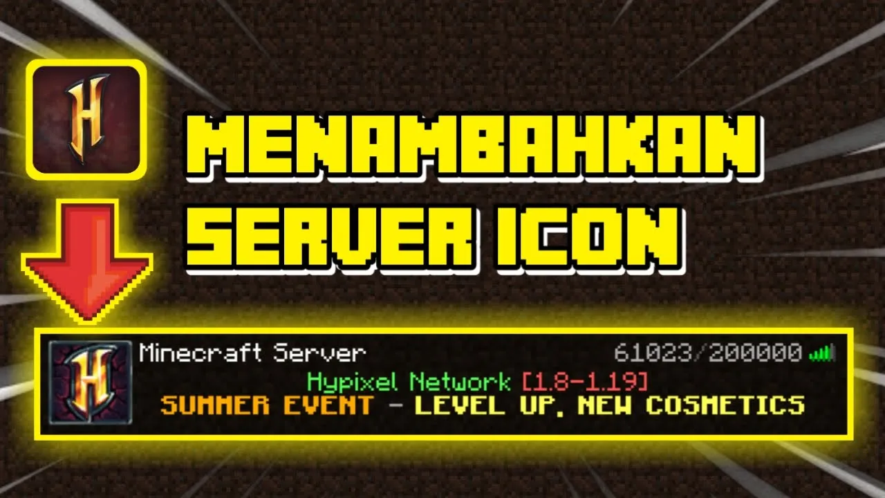 Cara Menambahkan Server Icon di Minecraft
